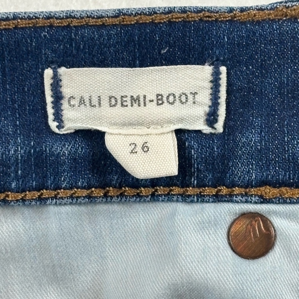 Madewell Women's Straight Leg Blue Jeans Size 26 - Picture 3 of 10